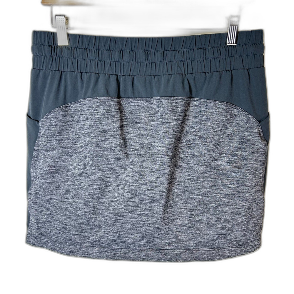 Athleta Women's NWOT Excursion Heathered Gray Drawstring Activewear Skort Size M - Picture 10 of 14